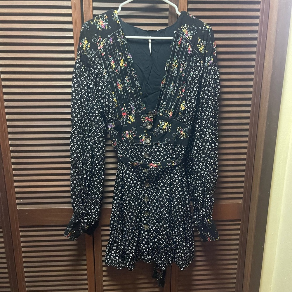 Free People Wonderland Mini Dress Size L - Picture 2 of 8